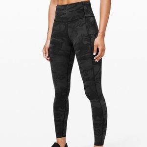 Lululemon Athletica Camo "Fast and Free" Leggings